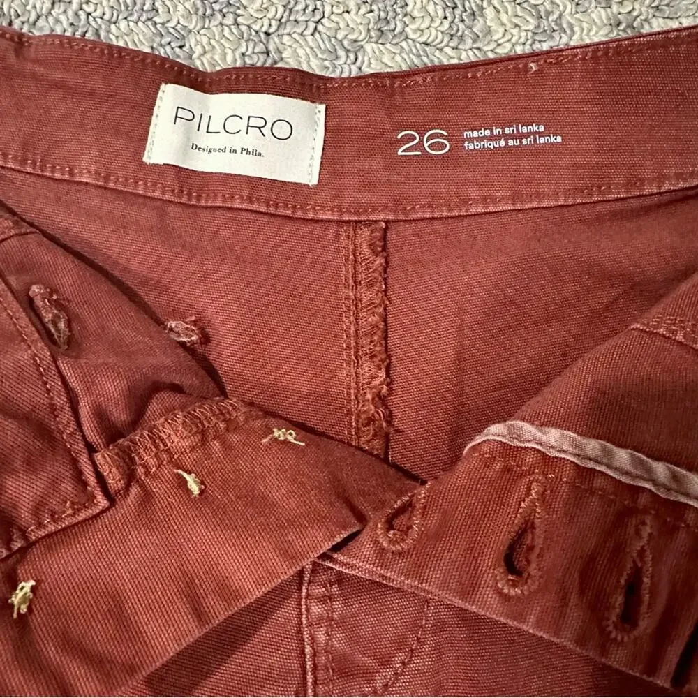 Anthropologie Pilcro Belted Camp Shorts, Cedar, 26, NWT - Picture 6 of 9
